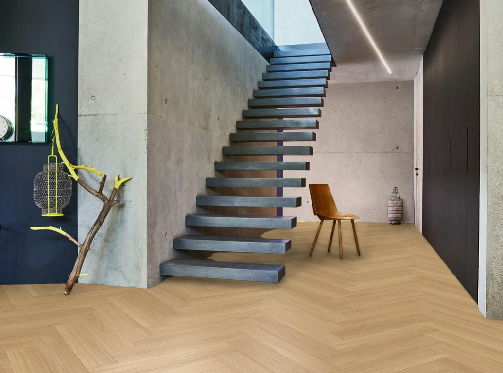 ヘリンボーン調フローリング