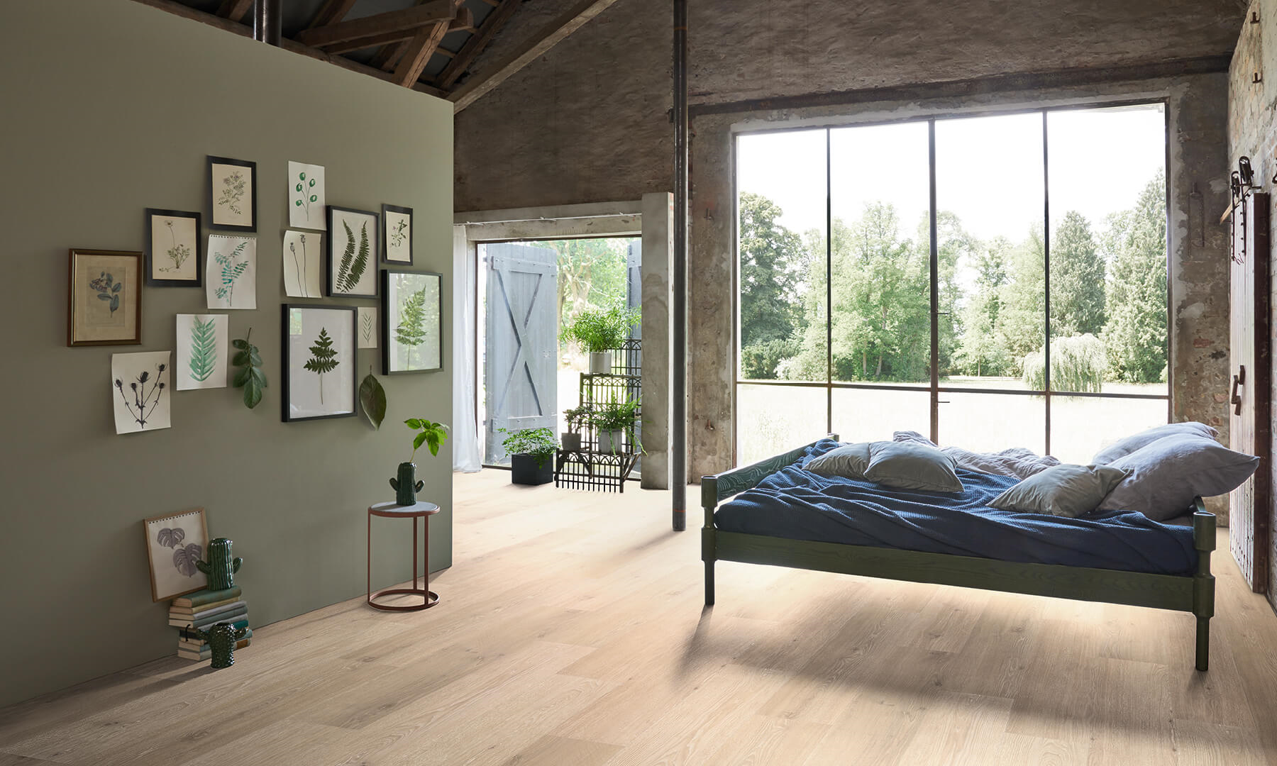 Oak Natural Mix Grey 施工例